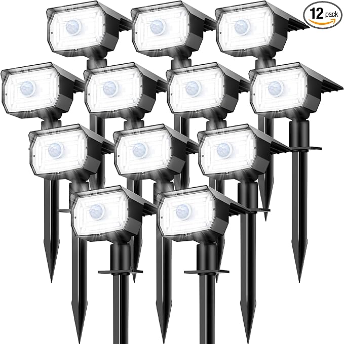 nipify Solar Spot Lights Outdoor Motion Sensor by Nipify
