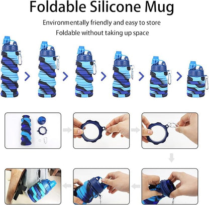Collapsible Water Bottles Travel water bottle Sports Portable Sport Water - Image 5