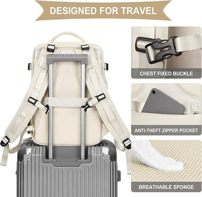 coowoz Large Travel Backpack For Women Men, Carry On Backpack Flight Approved - Image 7