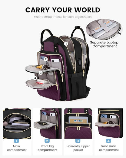 LOVEVOOK Laptop Backpack for Women - Image 2