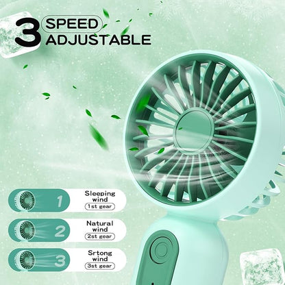 Rossesay 48 Pcs Mini Portable Fan Bulk Cute Handheld Lightweight Small Little - Image 3