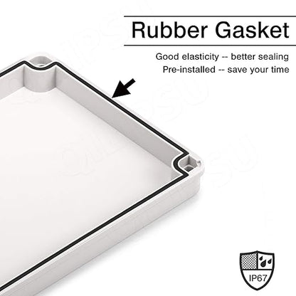 QILIPSU Outdoor Junction Box IP67 Waterproof Project Box ABS Plastic - Image 4