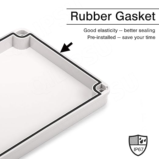 QILIPSU Junction Box with Mounting Plate 110x80x70mm, ABS Plastic DIY - Image 4