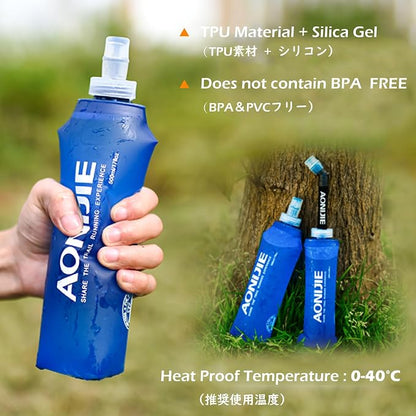 TRIWONDER Collapsible Water Bottles TPU Soft Flask Running Bottles BPA-Free - Image 3