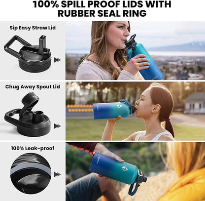 RAYMYLO Insulated Water Bottle 87 oz, Triple Wall Vacuum Stainless Steel - Image 3