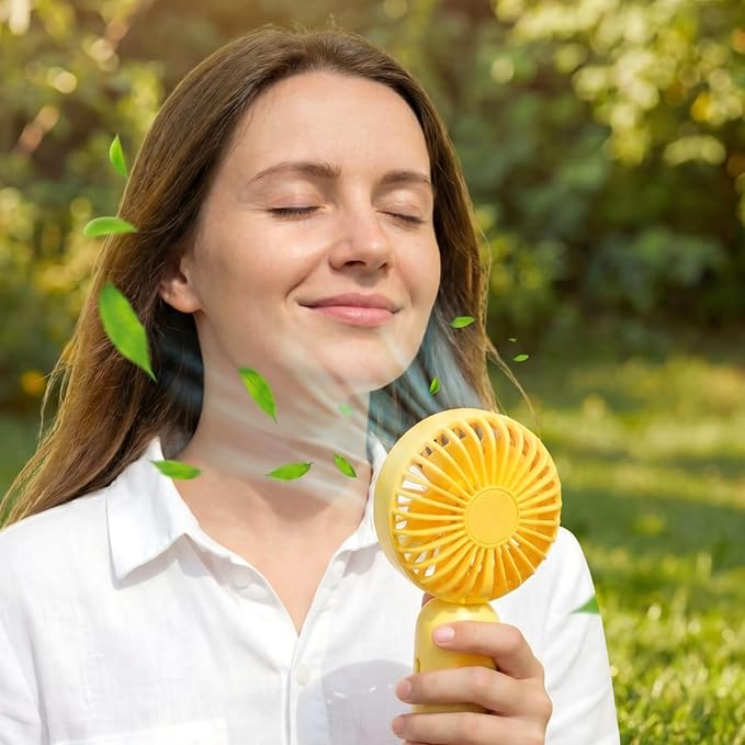 Rossesay 6 Pcs Mini Portable Fan Bulk Cute Handheld Lightweight Small Little - Image 6