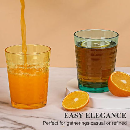 BPA-Free Plastic Tumblers 8 Pack | Reusable Dishwasher Safe | Stackable - Image 2