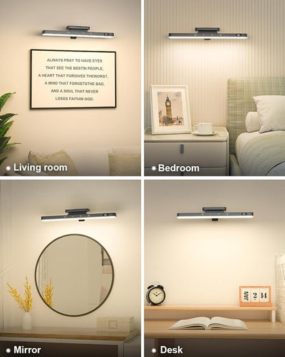 WILLED 5W Picture Lights, 3 Colors Rechargeable Battery Operated Picture Frame - Image 6