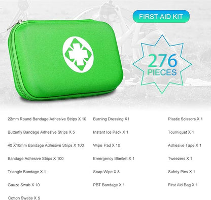 276 Car First Aid Kit for Business, Portable First Aid Kits Travel Szie - Image 4