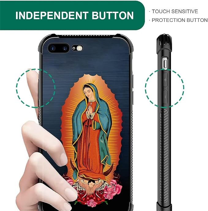 Case for iPhone 7 Plus/8 Plus, Soft Silicone Hard Acrylic for Shock Protection - Image 6