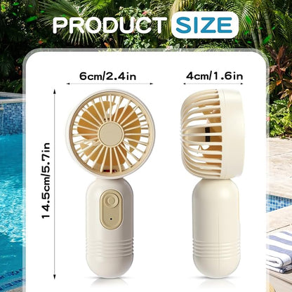 Rossesay 6 Pcs Mini Portable Fan Bulk Cute Handheld Lightweight Small Little - Image 4