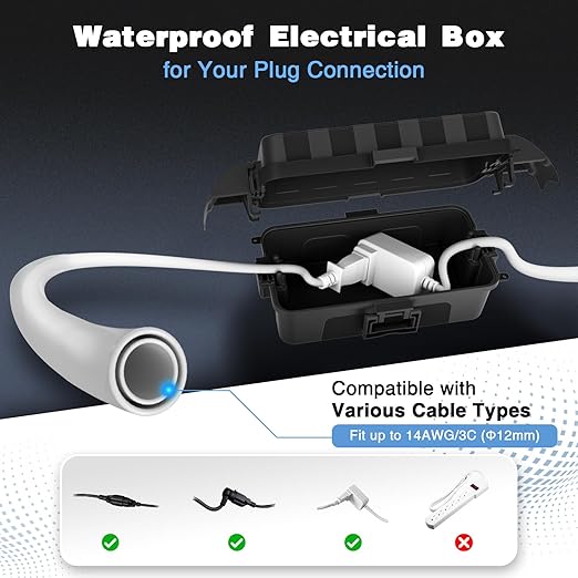 FLEMOON IP55 Outdoor Electrical Box Waterproof - Image 3