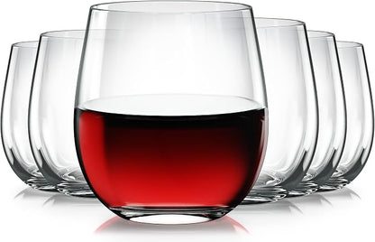 Vivocci Unbreakable Plastic Stemless Wine Glasses 12. 5 oz | 100% Tritan Heavy - Image 8
