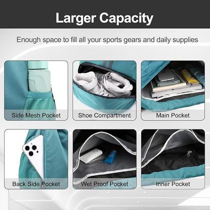 Hoedia Sports Drawstring Backpack - Image 4