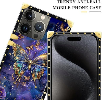 Compatible with iPhone 16 Pro Max Case, Glistening Golden Butterfly Vibrant - Image 4