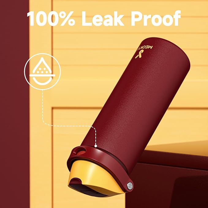 24 oz Insulated Water Bottle for Women: Meoky Stainless Steel Water Bottle - Image 6