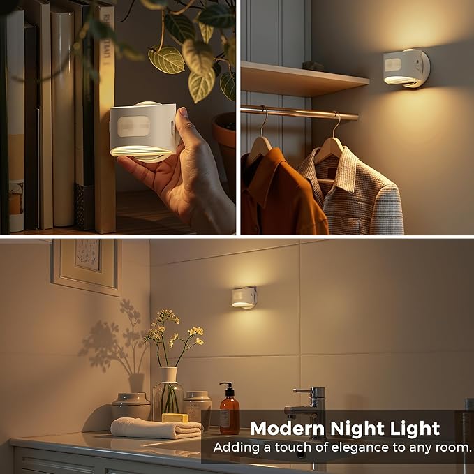 L LOHAS LED Motion Sensor Night Light, Rechargeable Stair Lights Indoor - Image 2