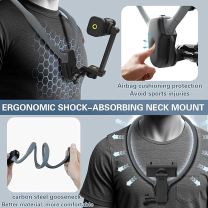 Beviliu Neck Phone Holder for Recording, Hands-Free POV/Vlog Neck Mount - Image 8