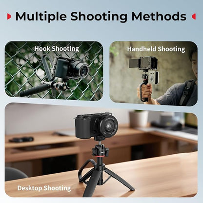 SMALLRIG Small Camera Tripod Selfie Stick, Extendable 8"-15" Mini Handheld - Image 8