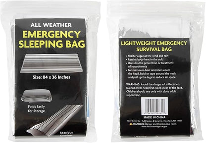Mylar Emergency Thermal Blanket Sleeping Bag - Image 2