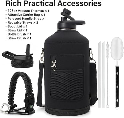 DYSANKY 1 Gallon Water Bottle Insulated | Thickened Stainless Steel Vacuum - Image 2