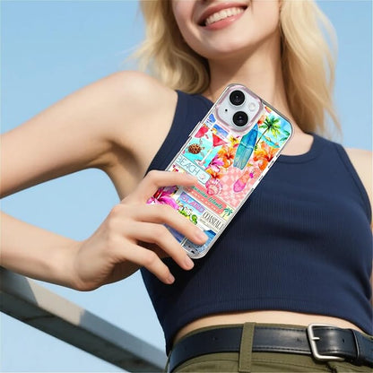 Case for iPhone 13/14, Coastal Beach Cover Coquette Collage Phone Case - Image 6