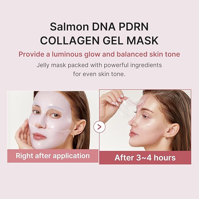 medicube Jelly Gel Mask with Salmon DNA PDRN Pink Collagen | Overnight Face Mask - Image 4