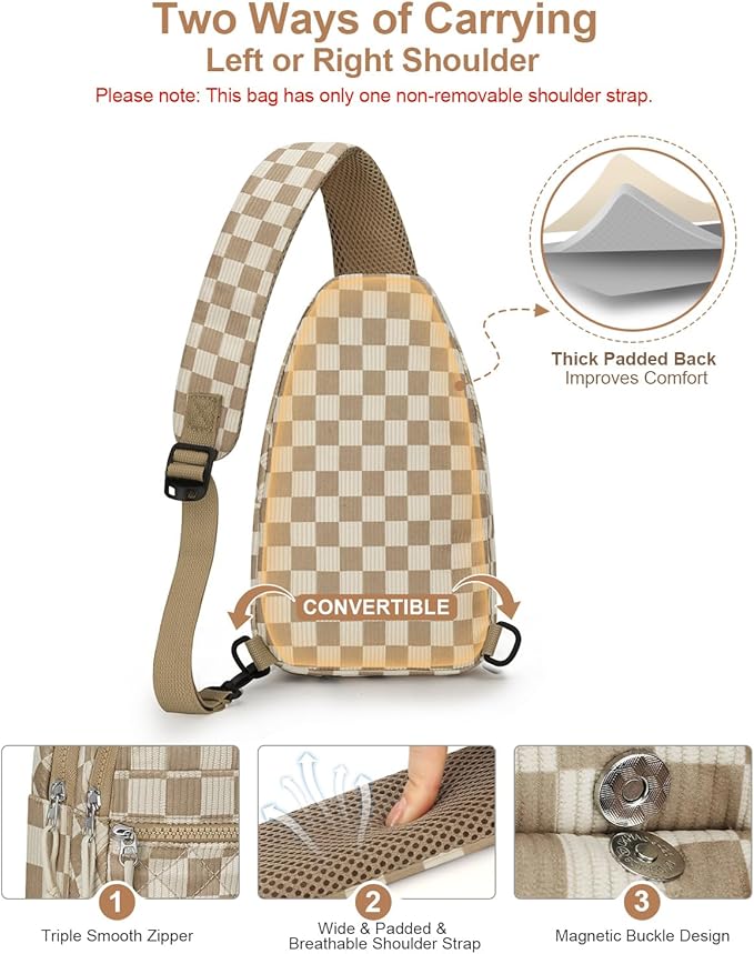 Capolo Sling Bag for Women Men Waterproof Crossbody Bags for Women Trendy - Image 6