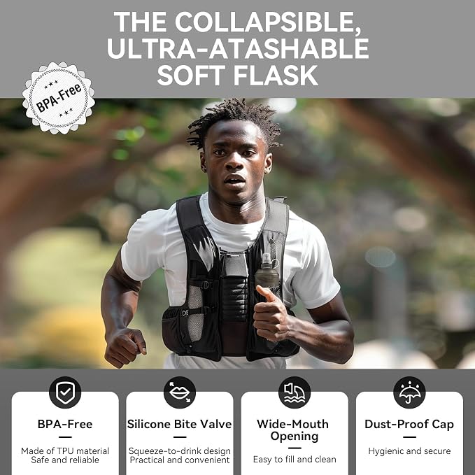 500ml Soft Flask Soft Water Bottle - Image 4