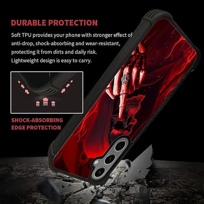 for Samsung Galaxy S24 S25 Plus Case, Gestures Funny Skull Pattern Graphic - Image 7