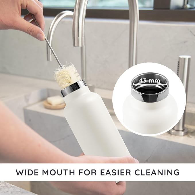 Bambaw Insulated Water Bottle 24 oz, Metal Water Bottle Stainless Steel - Image 4