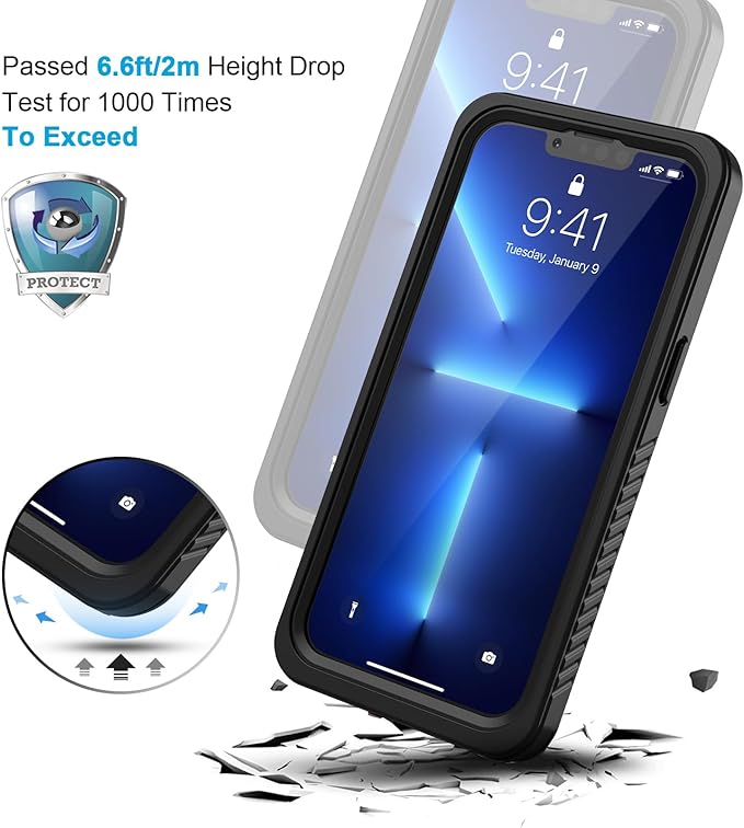 Lanhiem Magnetic for iPhone 13 Pro Max Case, Waterproof Dustproof Cover - Image 5