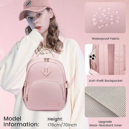 LOVEVOOK Mini Backpack for Women Light Weight Small Waterproof Backpack Purses - Image 6