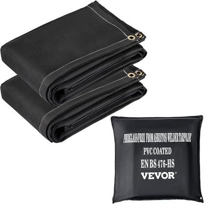 VEVOR Fire Blankets, 2 Pack Welding Blankets, 1022°F Flame Retardant Blanket by VEVOR