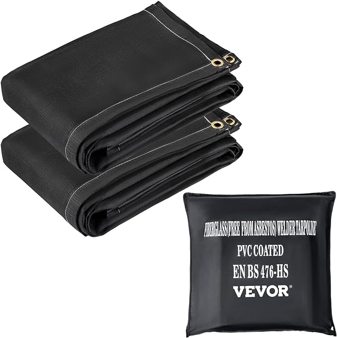VEVOR Fire Blankets, 2 Pack Welding Blankets, 1022 °F Flame Retardant Blanket by VEVOR