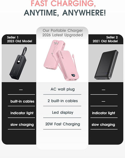 Portable Charger, 20000mAh PD20W Fast Charging Power Bank - Image 2