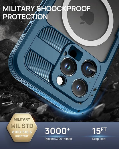 Lanhiem Magnetic for iPhone 16 Pro Max Case, IP68 Waterproof Dustproof Case - Image 5
