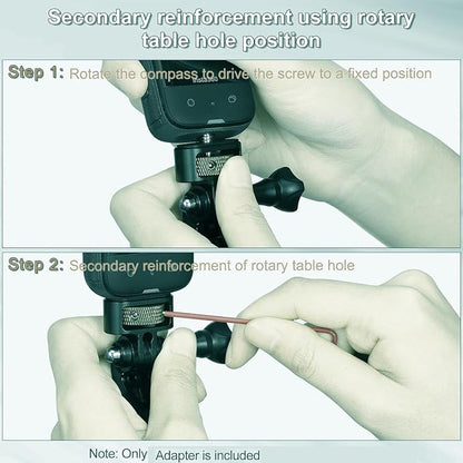 Aluminum Camera Tripod Adapter 1/4"-20 Conversion Adapter Mounts Compatible - Image 7
