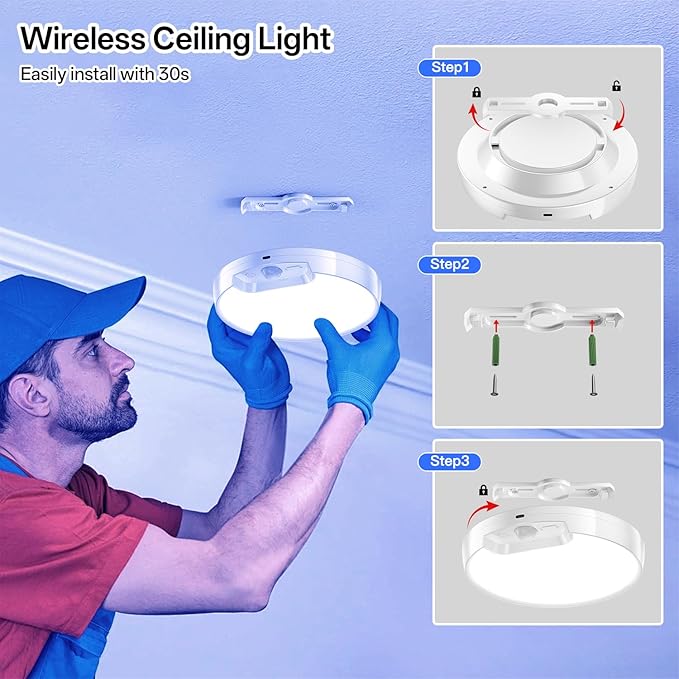Homelist 2 Pack Rechargeable RGB Shower Light - Image 7