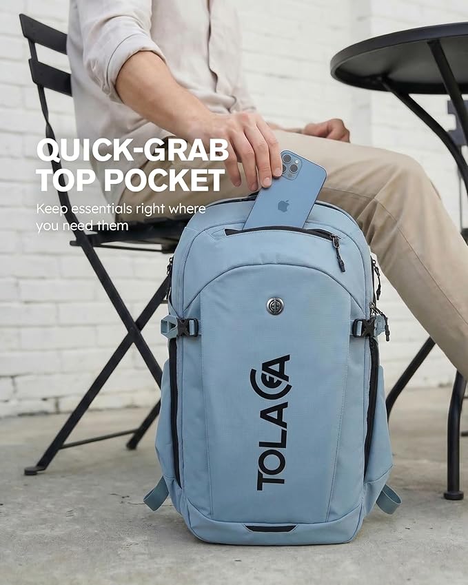 Tolaccea Travel Laptop Backpack 32L, TSA Friendly Flight Approved Computer Work - Image 4