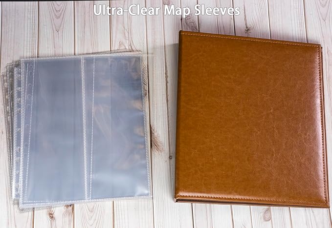30 Pack 60 Pockets 4.5x11” Folded Map Sleeves, Ultra-Clear Brochure Organizer - Image 7