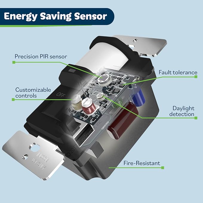 TOPGREENER in Wall PIR Motion Sensor Light Switch, Occupancy Sensor Switch - Image 5