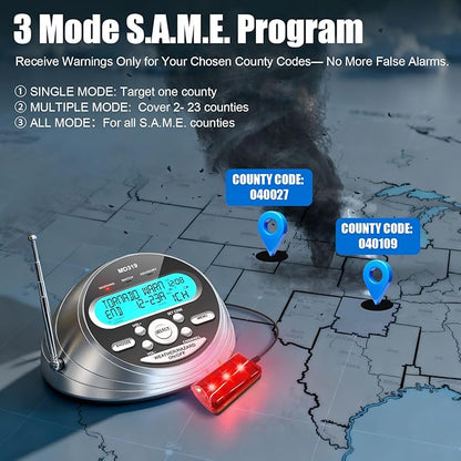 NOAA Weather Radio-S.A.M.E. Localized Programming, Weather Alert Radio - Image 3