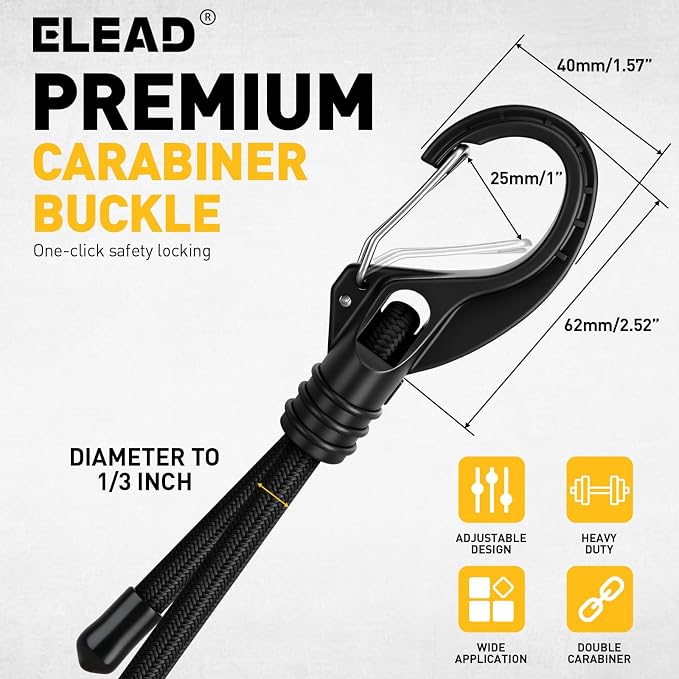 8-Piece 48-inch Adjustable Bungee Cords - Image 7