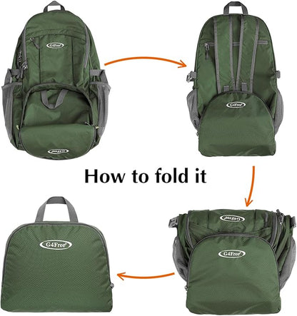 G4Free 40L Lightweight Packable Hiking Backpack, Waterproof Travel Daypack - Image 6