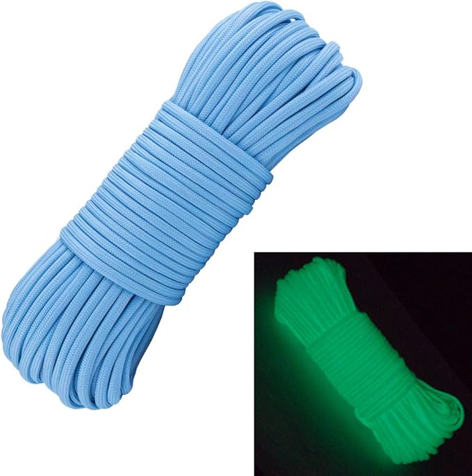 Glow in The Dark Zesty 550lb Paracord – 21 Strand Luminous Parachute Cord by WestCoastParacord