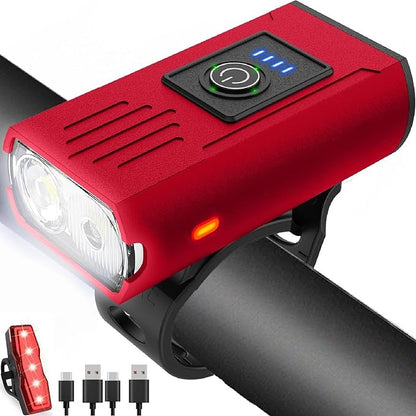 Victoper Bike Light, High Lumens Super Bright Bicycle Lite, 6+4 Modes USB by Victoper