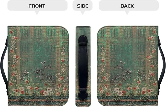 Leather Bible Covers for Women Small Size Bible Case for Grils Bible Bag Tote - Image 2