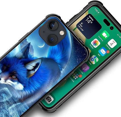 for iPhone 13 Case, Snowy Mountain Fox Lake Pattern Graphic Design Girl Boy - Image 3