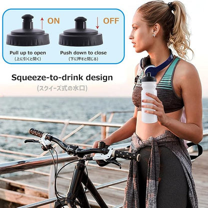 Azarxis TPU Soft Flask Collapsible Water Bottle Running Folding Gel Water - Image 3